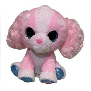 Pink and White Plush Puppy Toy